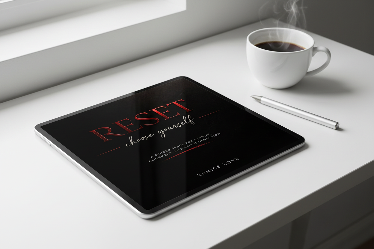 Tablet mockup on desk
